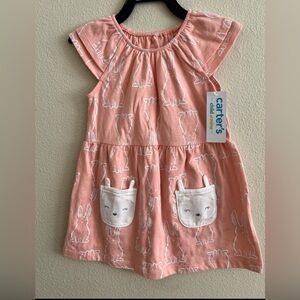 Carter's Toddler Bunny Print Dress Size 2T